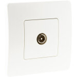 Prise tv 9, 52mm mle - blanc - venus zenitech