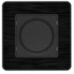 Variateur rotatif encastrable mod�le kouro m�tal noir bross� zenitech