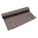 Zenlys - 130g / m2 toile bache de paillage marron tiss�e anti - mauvaises herbes largeur 5, 15m longueur ...