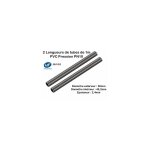 Lot de 2 barres tuyau rigide tube pvc pression pn10 50mm : longueur 1m Lot de 2 barres tuyau rigide tube pvc pression pn10 50mm : longueur 1m