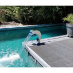 Cascades - inox 304 fontaine piscine bassin modle dauphin hauteur 41cm / larg 16, 8cm