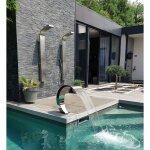 Cascades - inox 316 fontaine piscine bassin mod�le cobra hauteur 65cm