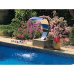 Cascade inox fontaine piscine bassin mod�le cobra hauteur 80cm