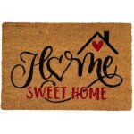 Okaffarefatto - paillasson rectangulaire en fibre de coco crit sweet home 40x60 cm pour entre