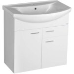 Aqualine - zoja - meuble lavabo 72x74x34 cm, blanc 51075a