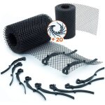 Zolginah grillage gouttiere haute qualit� robuste [ + inclus 20 crochets + 2 grille 6m x 16cm] protege ...