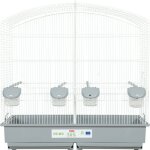 Zolux - cage familly blanche gris 70 x 40 x 70cm de hauteur pour oiseaux