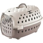 Cage de transport smart chic taupe max 6 kg pour petit chien et chat - stefanplast Cage de transport smart chic taupe max 6 kg pour petit chien et chat - stefanplast