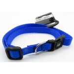Zolux - collier nylon 25 - 35 cm x 10 mm bleu pour chien.