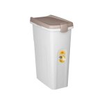 Conteneur petfood - kerbl - 40 l - brun / blanc