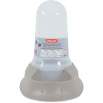 Distributeur mixte 3. 5 litres eau ou croquettes taupe antid�rapant pour chien - stefanplast