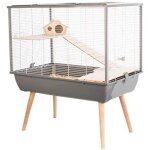 Zolux neo silta cage gris pour rongeurs 58x77. 5x47. 5 cm