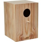 Nichoir pour cage en bois brut Nichoir pour cage en bois brut