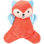 Peluche maxou orange doudou bruissant 19 cm jouet pour chiots zolux