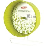 Roue d'exercice pied mtal, 20 cm, vert anis, pour rongeurs. zolux