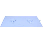 Zolux - tapis �cuelle silicone ventouse 48 x 30 cm bleu pour chien