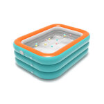 Zoternen - piscine gonflable rectangulaire 1. 5 m, piscine enfant, adulte familiale pour jardin, ext�rieur, ...