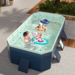 Zoternen - piscine hors - sol autoportante 1. 6 m, piscine pliable, paissie et rsistante  l'usure, ...