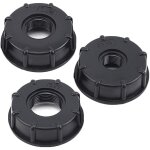 Zvd - lot de 3 joints pour barils chimiques de 1000 litres - tonne ibc, filetage � 6 points