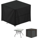 Housse table de jardin, 90x90x90cm bche salon de jardin carr housse protection salon de jardin impermable ...