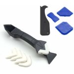 Zvd - kit joint silicone 9 pi�ces - finition / outil / lisseur silicone 3 en 1 - mastic / lissage / raclette ...