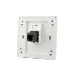Zvd - prise murale rseau cat6 gigabit femelle  femelle - double passage rj45 lan - prise de courant ...
