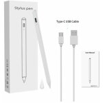 Zvd - stylet tactile ipad - fonction de dtection d'inclinaison, adapt aux tablettes apple (blanc)