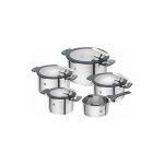 Batterie de cuisine en acier inoxydable simplify, 5 pices, tamis intgr au couvercle, adapt  la - ...