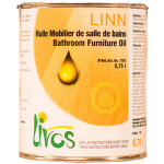 0. 75l - incolore - huile bois sp�ciale mobilier de salle de bain linn (1l12m2 en 3 couches) livos