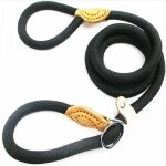 0. 8cm150cm laisse de chien en nylon, noir corde laisse chien, laisse chien corde, laisse dressage chien, ...