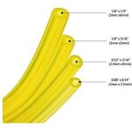 1. 2m tuyau durite d'essence tuyau carburant 3x6mm / 3x5mm, 2. 5x5mm / 2x3. 5mm pour souffleur coupe ...