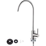 1 / 4 '' robinet en acier inoxydable chrome plaqu� osmose inverse col de cygne eau potable filtre cuisine ...