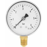 1 / 4'npt 0 - 6 bar manomtre de pression d'eau d'air manomtre  montage latral pour l'instrument de ...