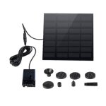 1. 5w fontaine solaire pompe, usb fontaine bassin 190 l / h 6 diffrents types d'eau, fontaine flottante ...