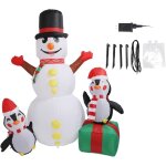 1, 8 m de nol en gonflables dcorations d'extrieur, combinaison de pingouin de neige dcoration gonflable ...