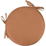 1 coussin de chaise de jardin rond marron de 30 cm de diam�tre - ext�rieur, tabouret, terrasse, salle ...