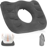1 coussin de si�ge gonflable en forme de donut, coussin portable pour s'asseoir sur des anneaux, coussin ...