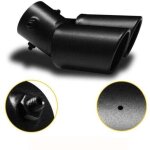 1 embout de silencieux d'�chappement arri�re de voiture noir, accessoires en acier inoxydable mat