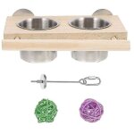 1 ensemble de mangeoires pour perroquets