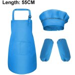 1 ensemble tablier et chapeau pour enfants et manches, tablier de chef pour enfants pour la cuisine, ...