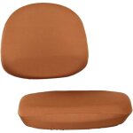 1 housse de bureau d'ordinateur extensible universelle couleur caf�, dossier 4045cm, coussin d'assise ...