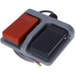 1 interrupteur au pied momentan� en plastique, double p�dale infinie, bidirectionnel, pour batterie, ...