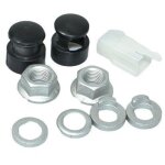 1 jeu �crous de moteur moyeu de v�lo �lectrique rondelles de s�curit� blocage de roue vis boulon d'essieu ...