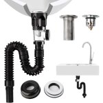 1 kit de bonde de lavabo - kit de tuyau de vidange pour lavabo - siphon anti - odeur - filtre pop - up ...