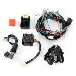 1 kit de faisceau de cblage �lectrique buzzer interrupteur d'allumage cl�s bobine cdi unit� car�nage ...