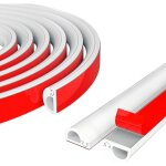 (1 m�tre)goulotte passe cable, mini goulottes de c�bles, goulottes de c�bles, cache c�ble demirond, cache ...