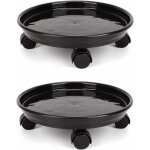 1 pac support de plante chariot avec 4 roulette universelles pour transport d�placer pot de fleurs lourdes ...