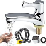 1 - pack robinet de lavage des mains eau froide bec  poigne unique robinet de lavage des mains facile ...