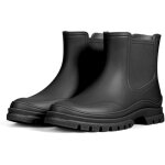 1 paire de bottes de pluie noires pour femmes, taille 40, bottes en caoutchouc impermables, bottes de ...