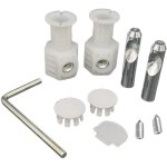 1 paire de boulons de fixation muraux universels pour wc, vis pour abattant, charni�res de fixation sup�rieure ...